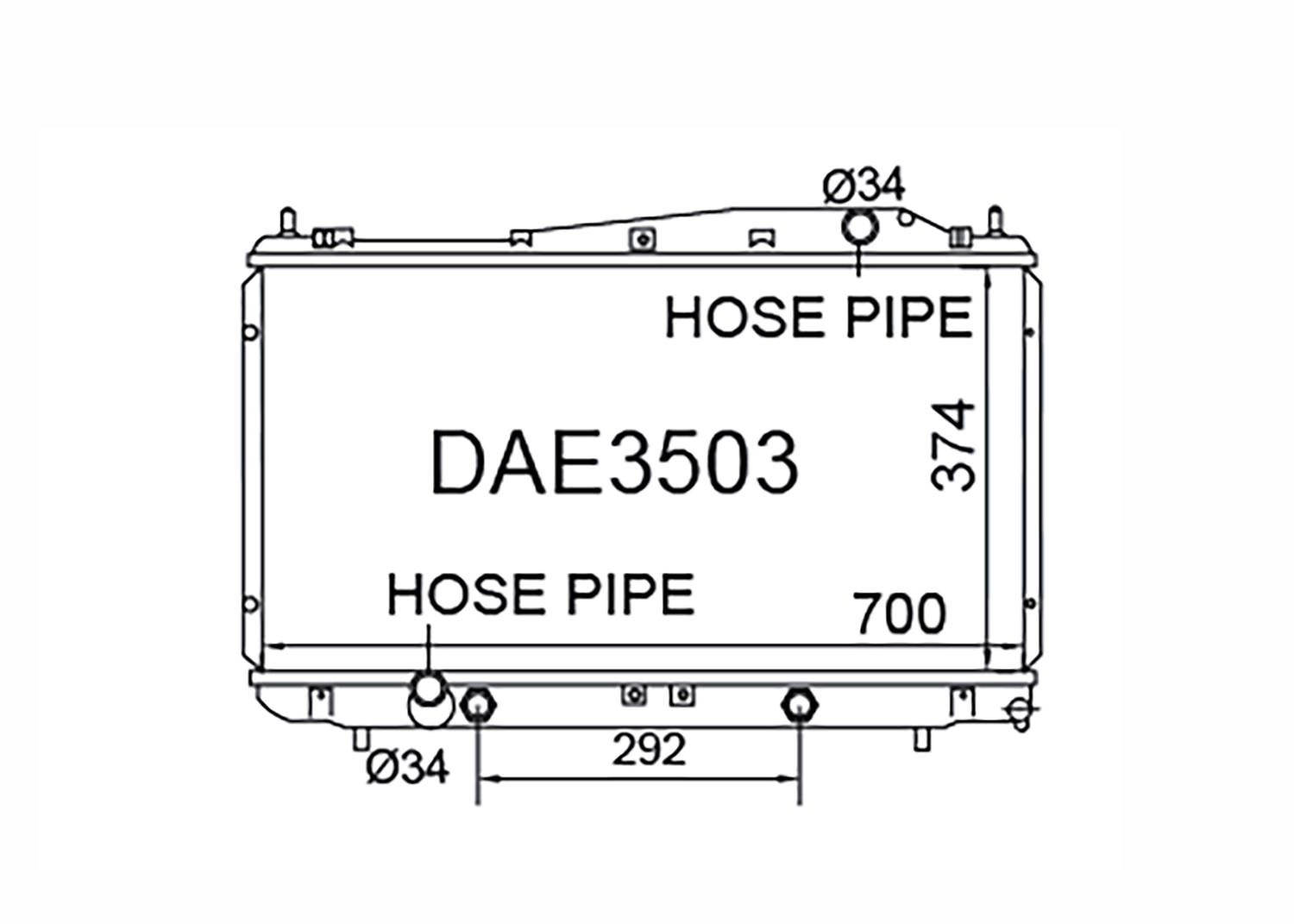 Fenix Cooling Radiator Holden Epica 2.0L Petrol 2002-2006 SR