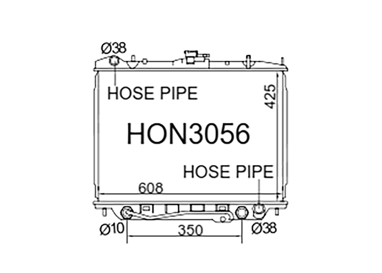 Fenix Cooling Radiator Holden Frontera UES25FW 3.0L Petrol 1999-2003 SR