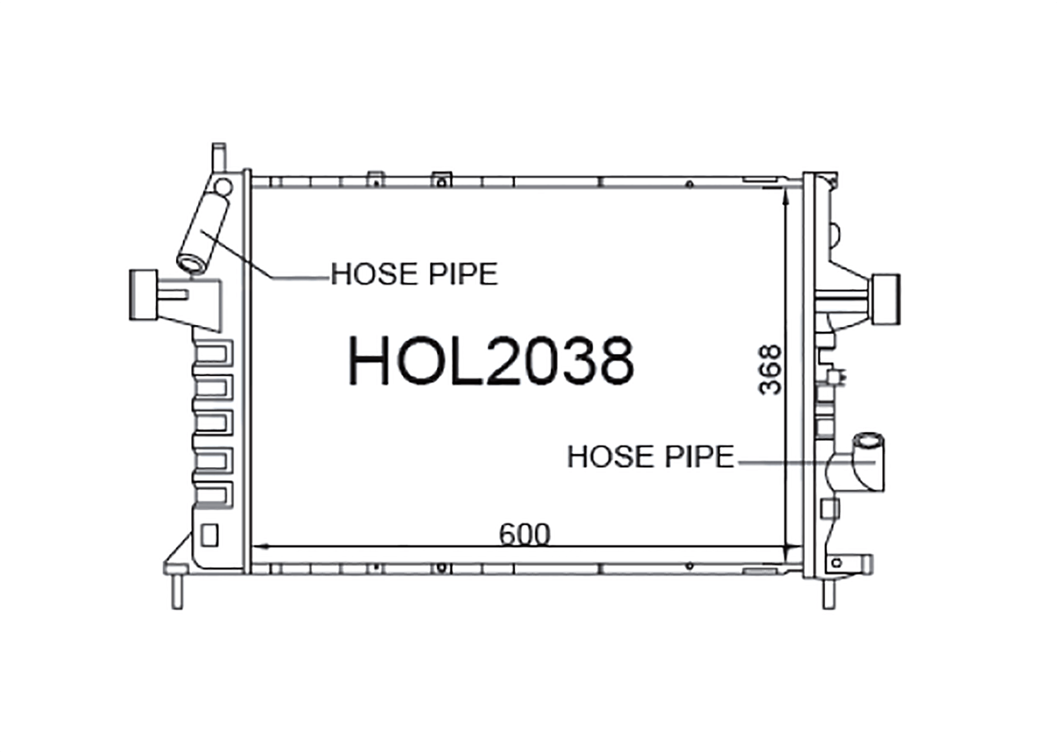 Fenix Cooling Radiator Holden / Opel Astra H Diesel 2004-2009 SR
