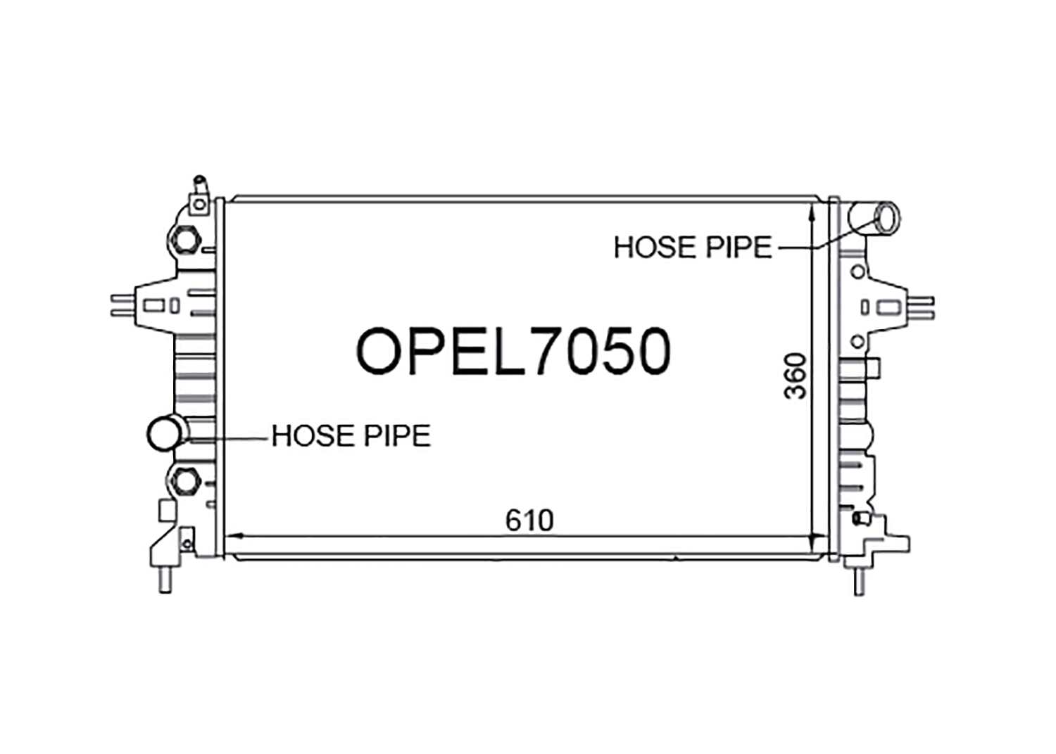 Fenix Cooling Radiator Holden / Opel Astra H Petrol 2004-2009 SR