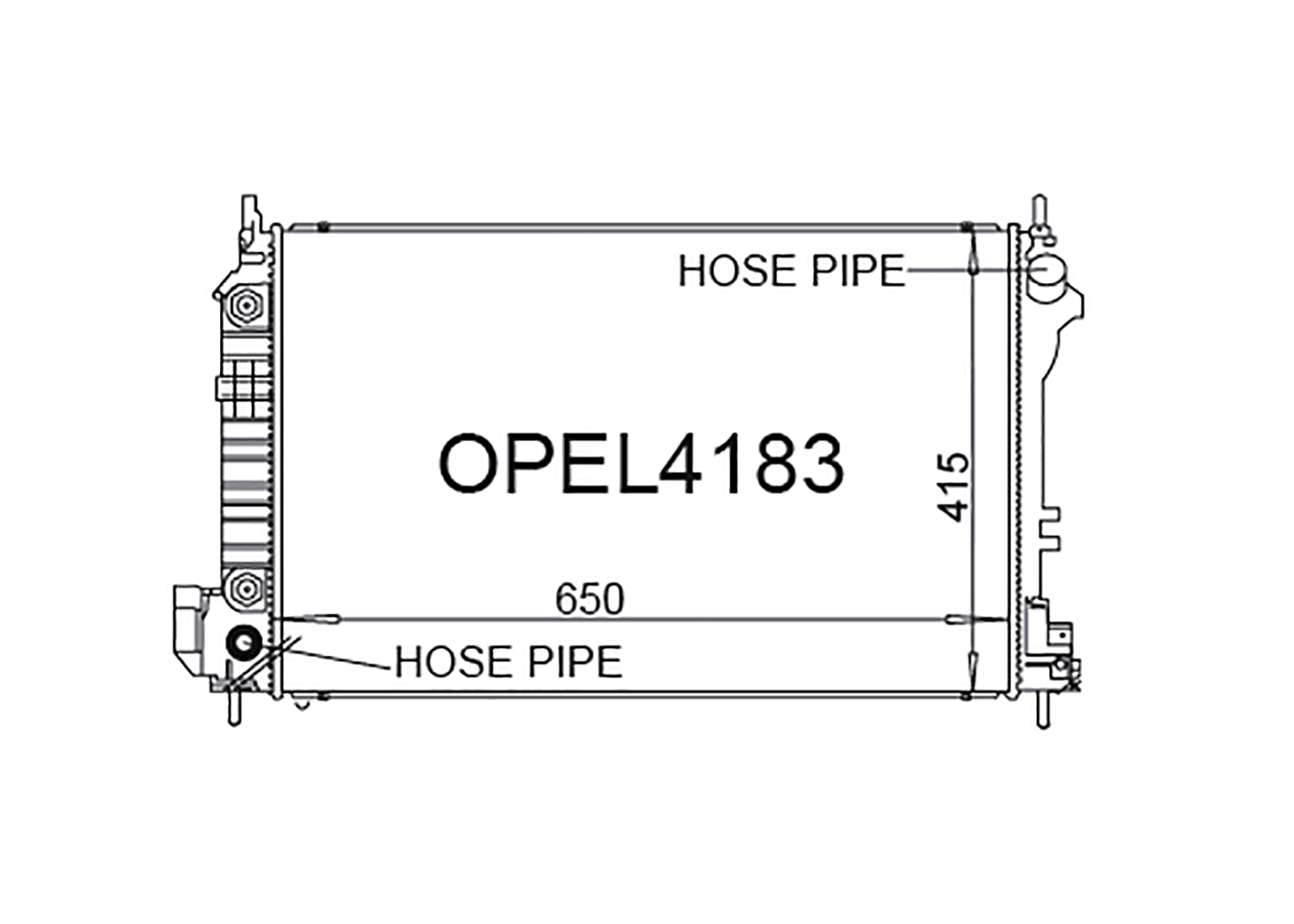 Fenix Cooling Radiator Holden / Opel Vectra C & Signum 1.6L & 1.8L Petrol 2002-2008 SR