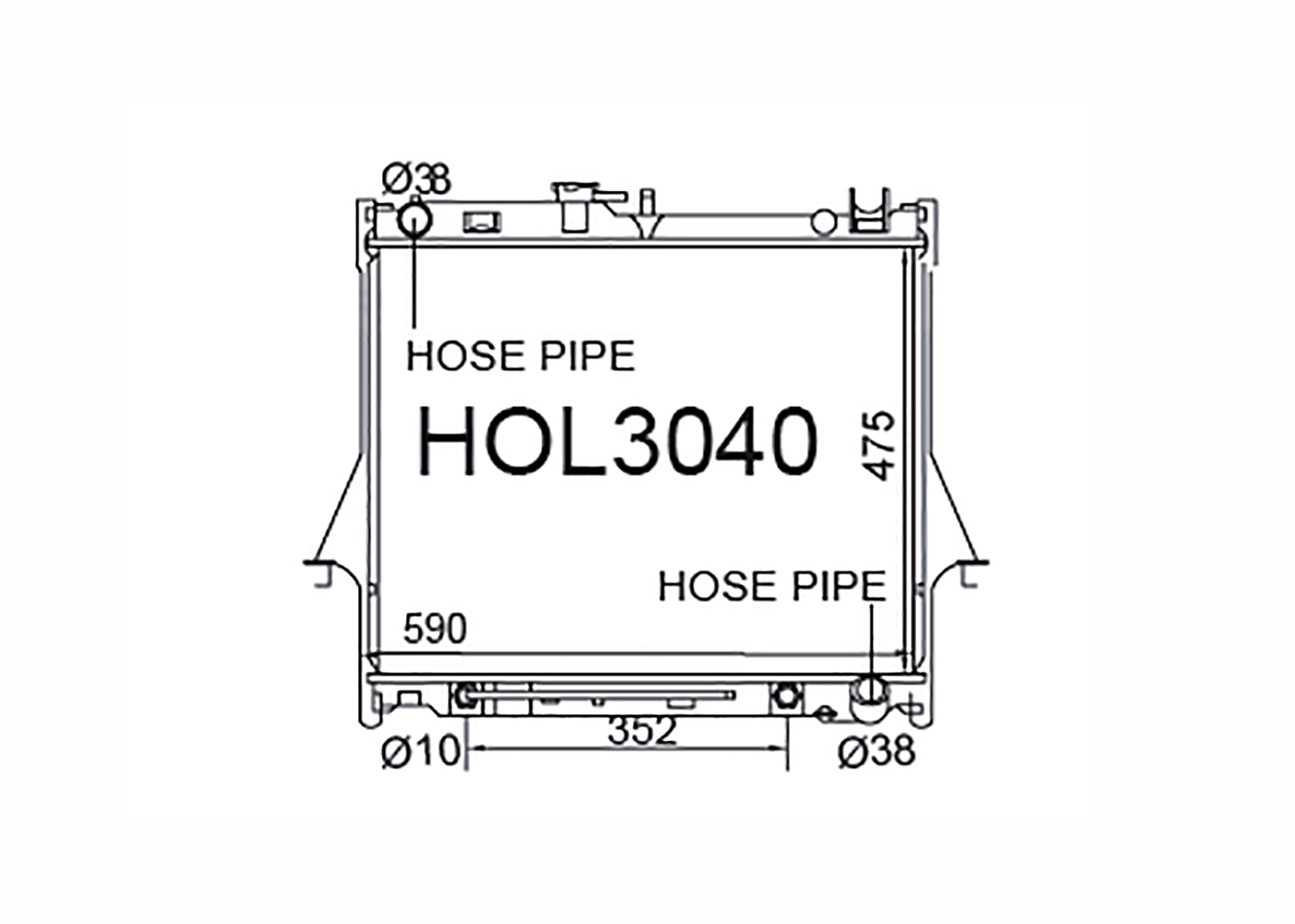 Fenix Cooling Radiator Holden Rodeo RA & Colorado RC 2.4L & 3.5L Petrol 2003-2009 SR