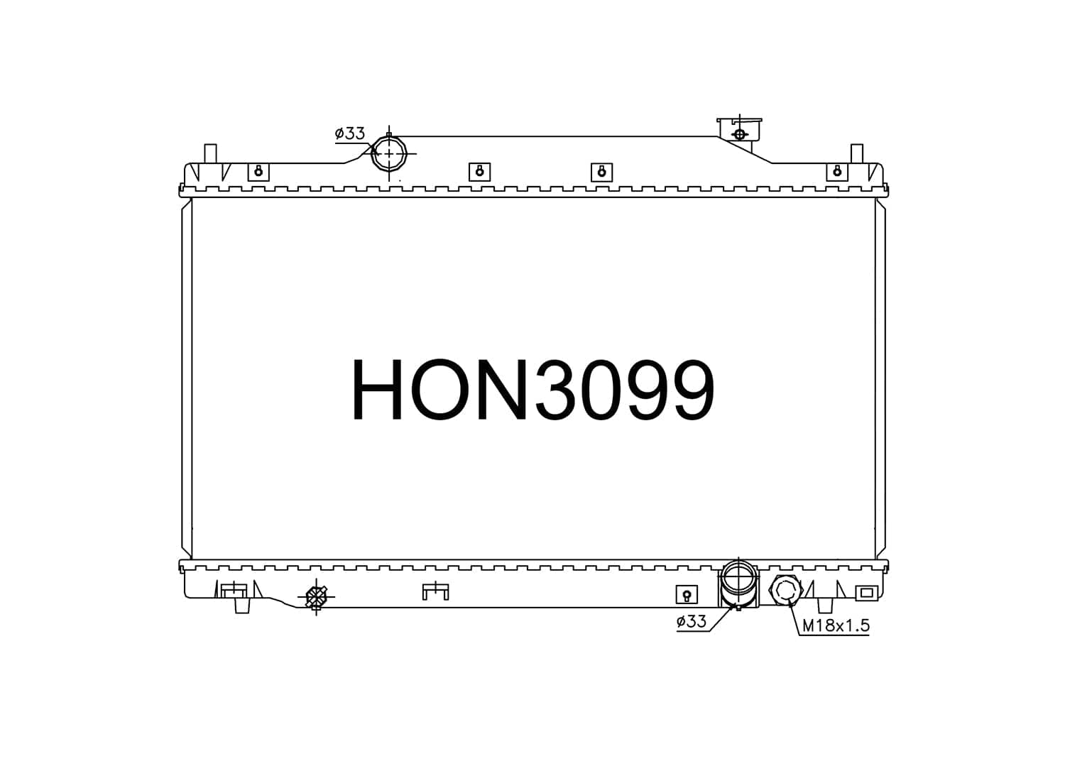 Fenix Cooling Radiator Honda Civic Type R EP3 2001-2005 SR