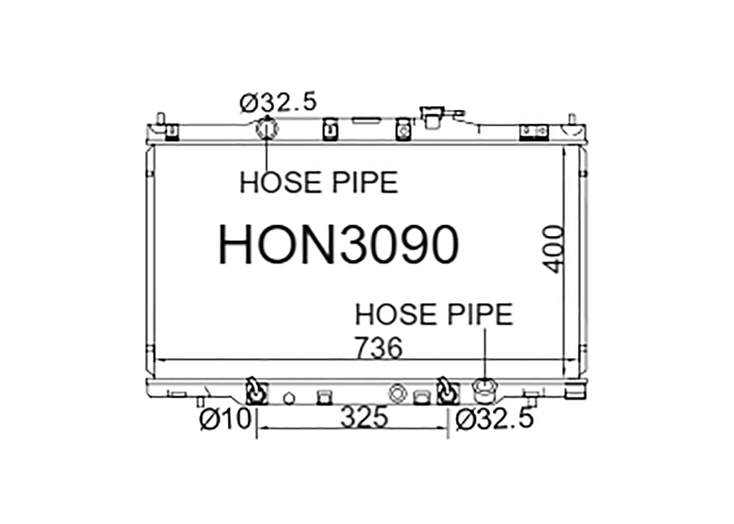Fenix Cooling Radiator Honda CR-V RD4-RD7 Petrol & Diesel 2001-2006 SR