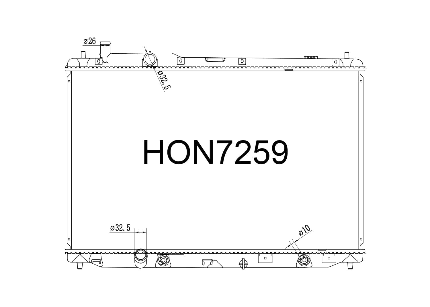 Fenix Cooling Radiator Honda Elysion 3.5L V6 Petrol 2004-2013 SR