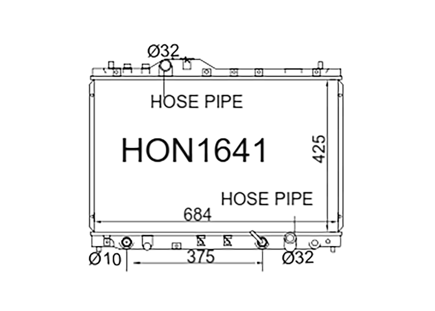 Fenix Cooling Radiator Honda Inspire / Saber UA 1998-2003 SR