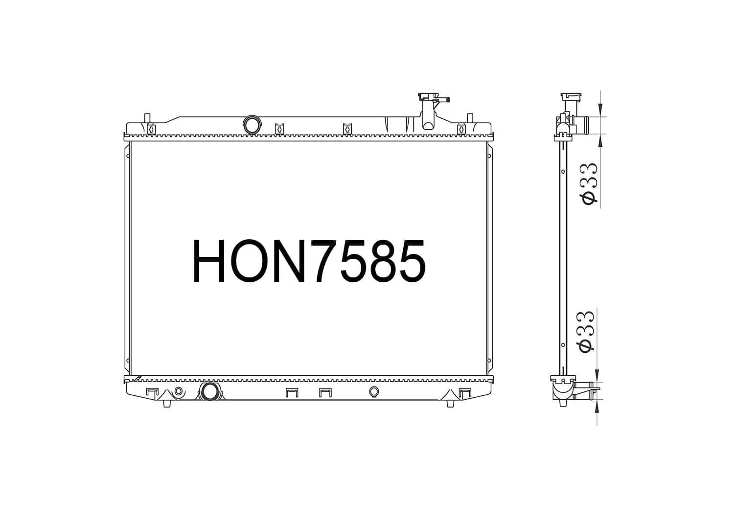 Fenix Cooling Radiator Honda Odyssey RC 2014-2021 SR