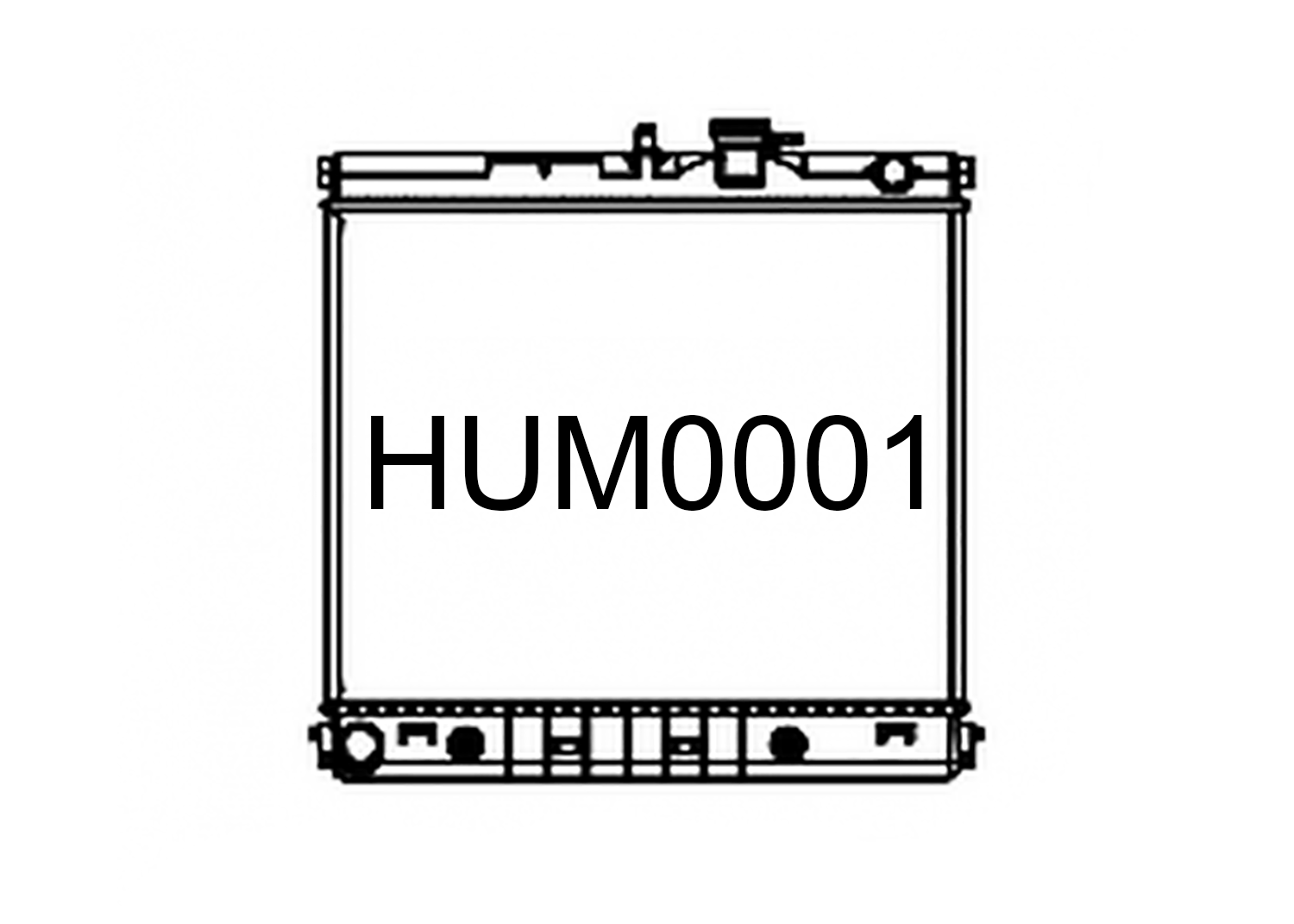 Fenix Cooling Radiator Hummer H3 3.5L & 3.7L 5cyl Petrol 2006-2010 SR