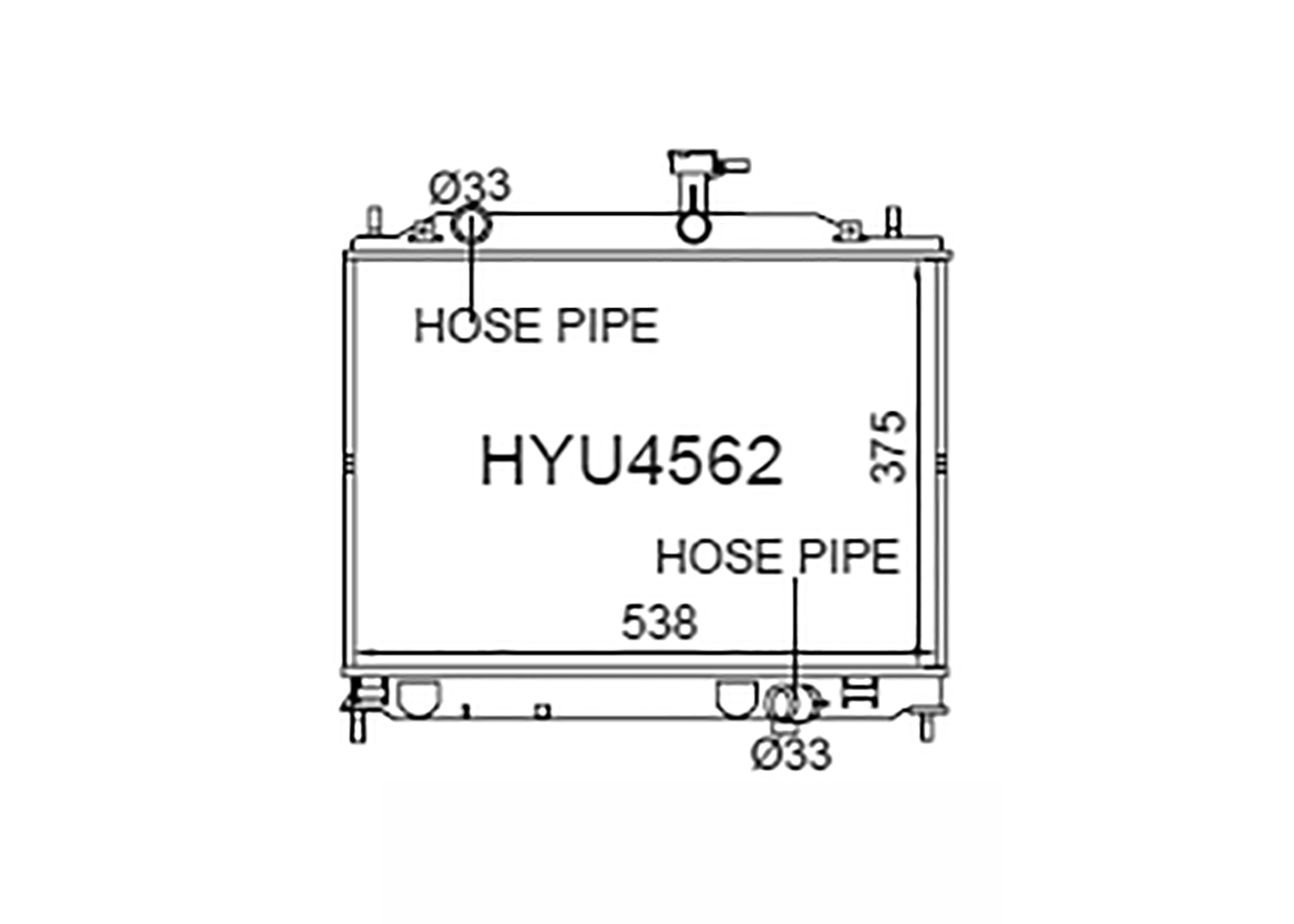Fenix Cooling Radiator Hyundai Accent MC Diesel 2005-2010 SR