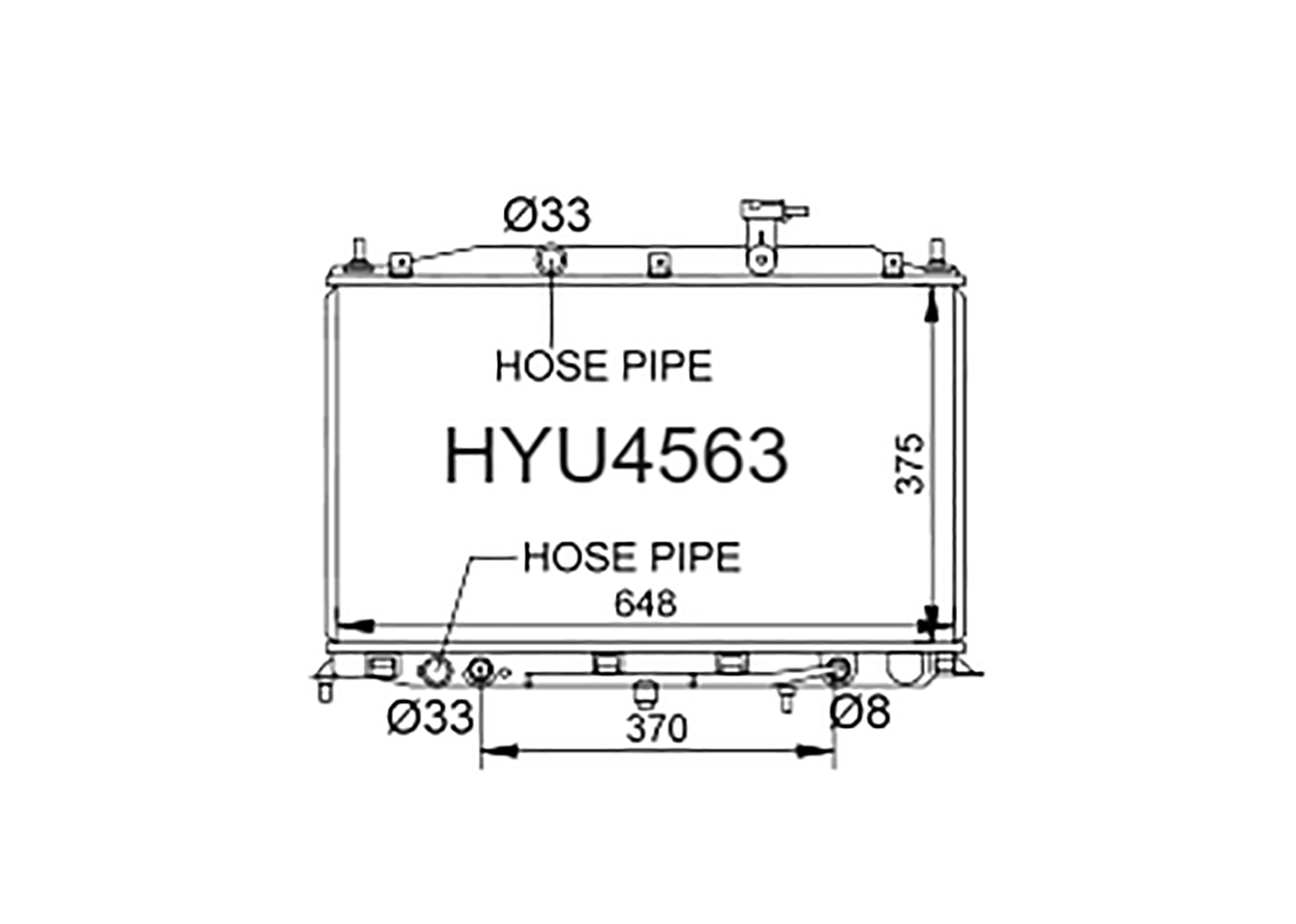 Fenix Cooling Radiator Hyundai Accent MC Petrol 2005-2010 SR