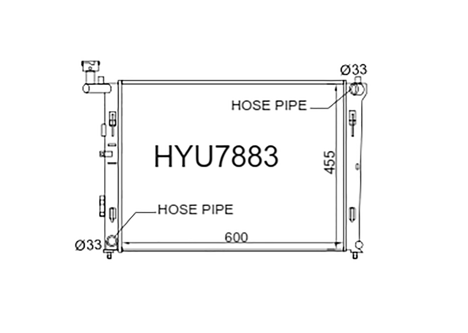 Fenix Cooling Radiator Hyundai Elantra / Lantra HD & i30 FD Petrol 2010-2017 SR