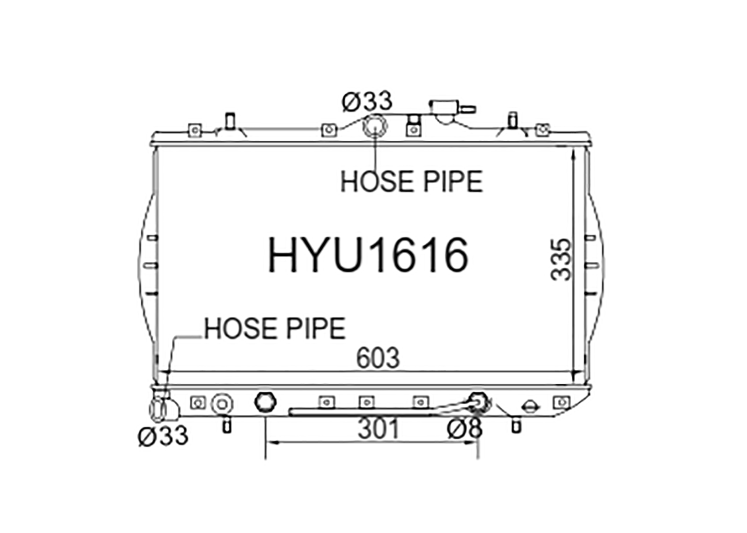 Fenix Cooling Radiator Hyundai Excel / Accent X3 Petrol 1994-1999 SR
