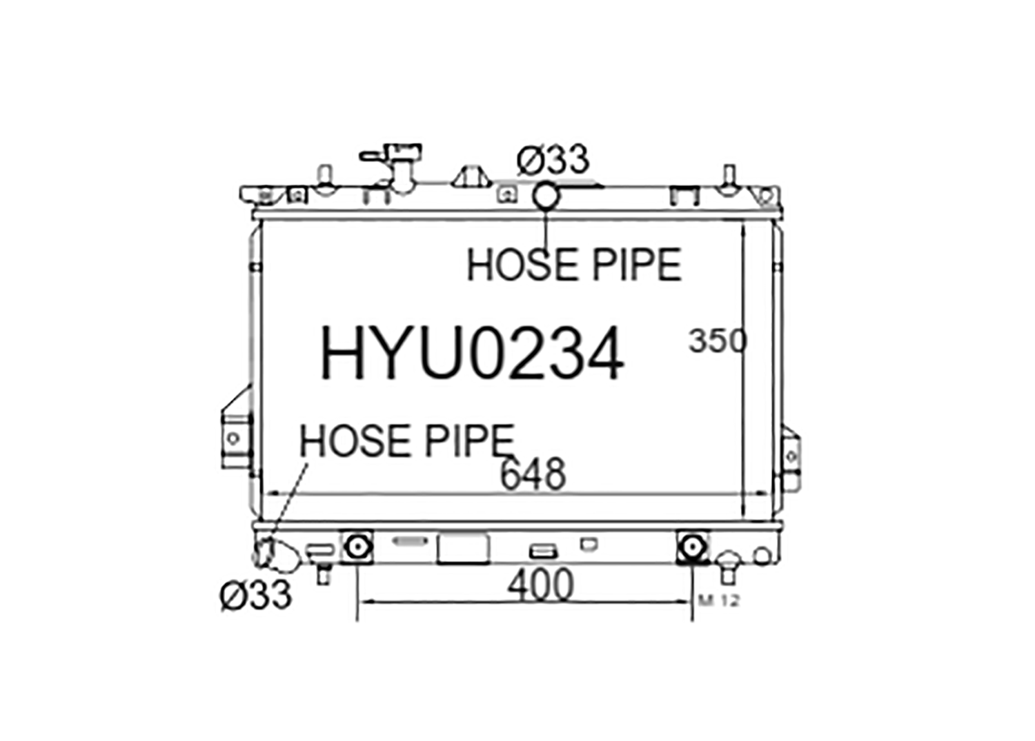 Fenix Cooling Radiator Hyundai Lavita Petrol 2001-2007 SR