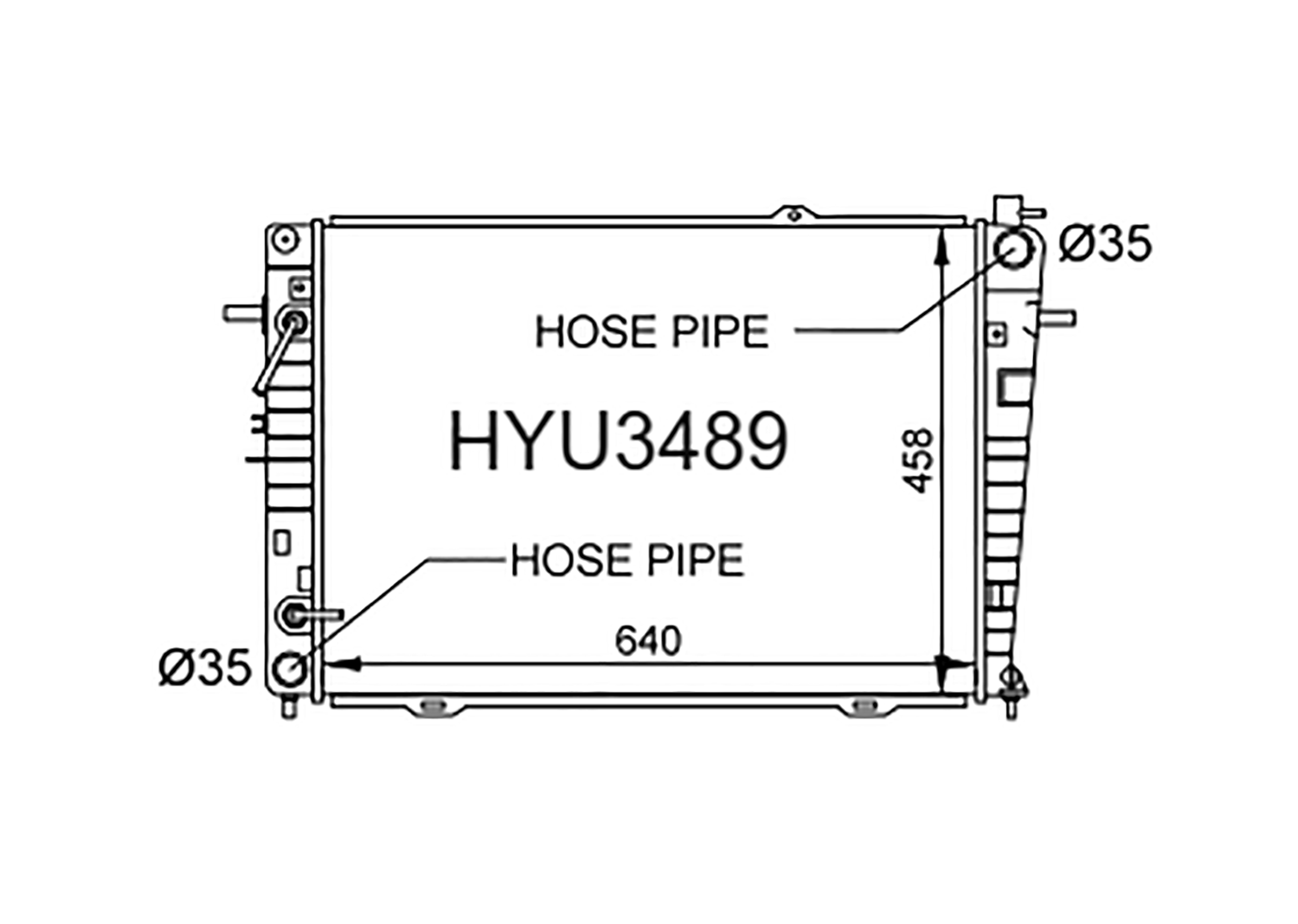 Fenix Cooling Radiator Hyundai Tucson JM Diesel 2004-2009 SR