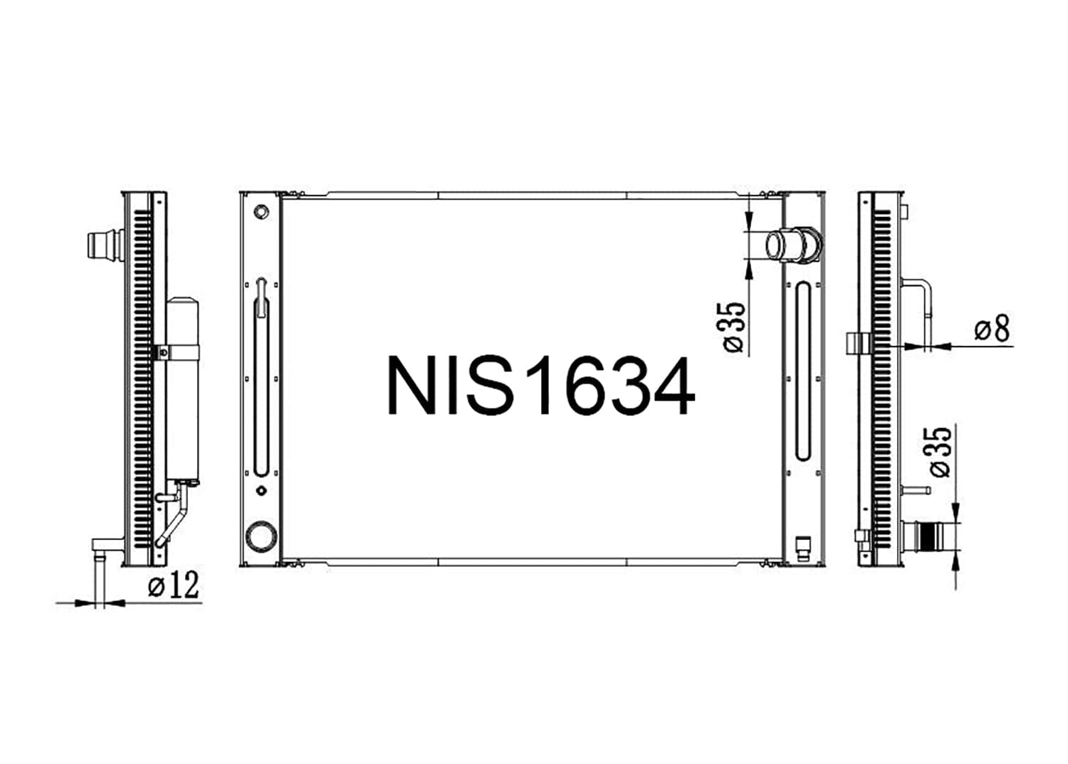 Fenix Cooling Radiator Infiniti G35 (V36) 3.5L  & G37 (V36) 2007-2015 SR