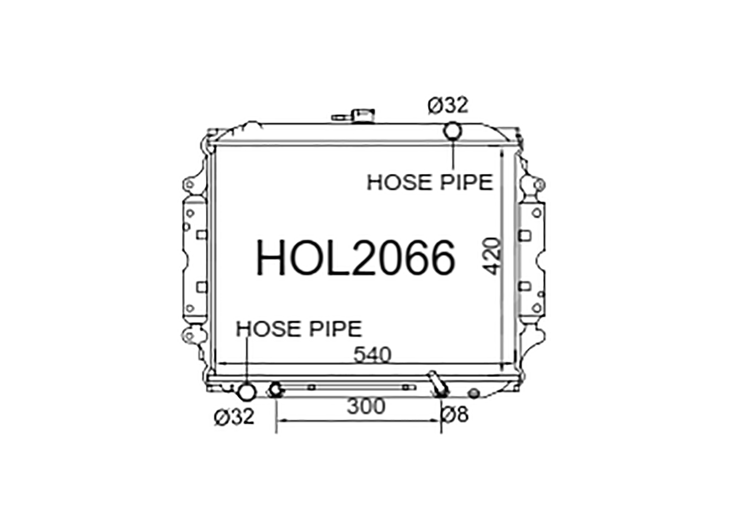 Fenix Cooling Radiator Isuzu Bighorn 2.6L Petrol 1981-1992 SR