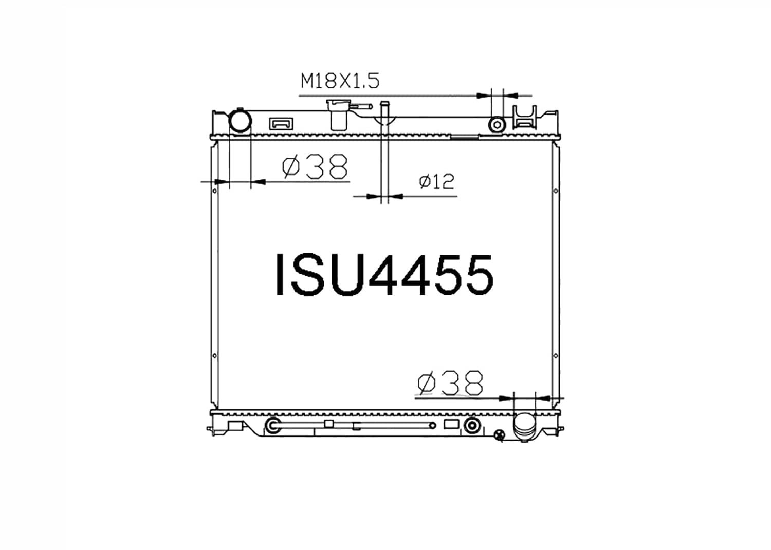 Fenix Cooling Radiator Isuzu D-Max 2006-2012 SR