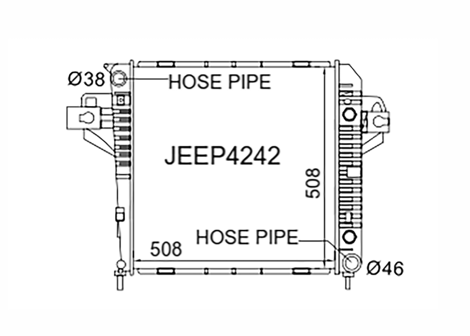 Fenix Cooling Radiator Jeep Cherokee / Liberty KJ 3.7L V6 Petrol 2002-2007 SR