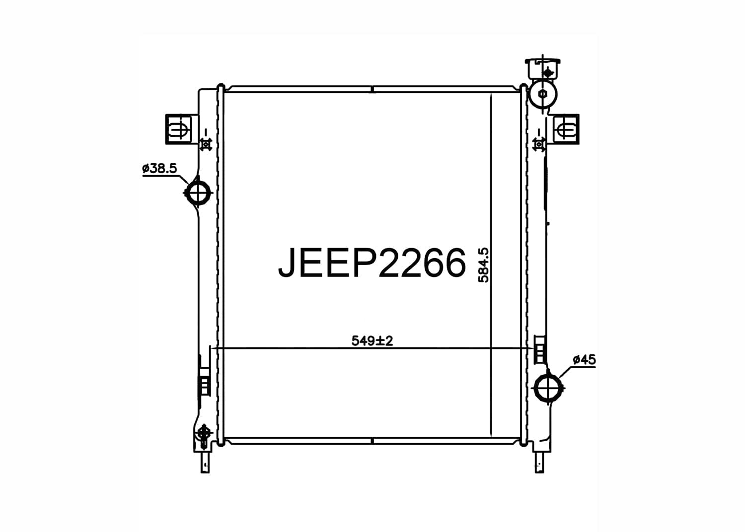 Fenix Cooling Radiator Jeep Cherokee / Liberty KK 3.7L Petrol 2008-2013 SR