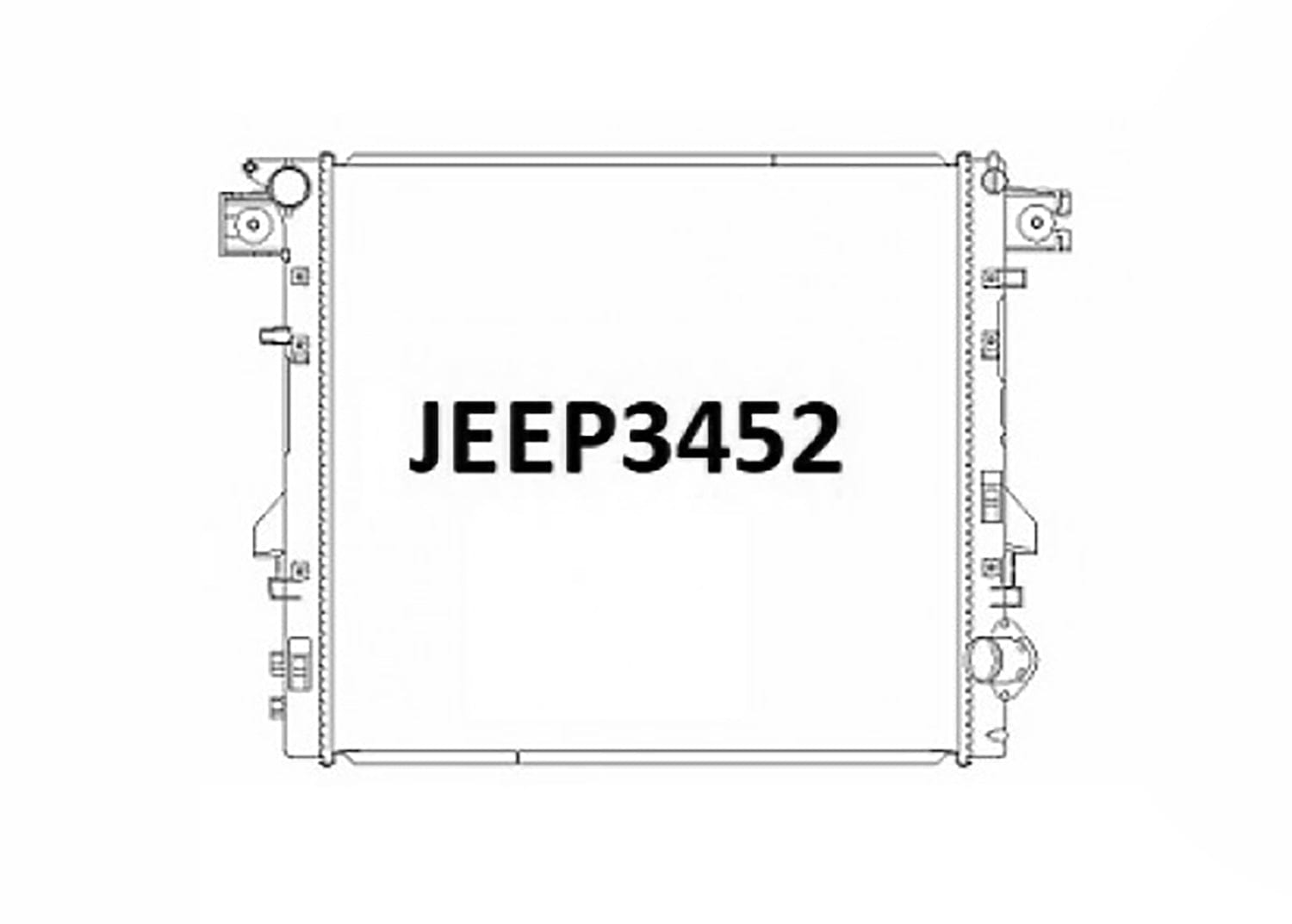 Fenix Cooling Radiator Jeep Wrangler JK 2.8L Diesel 2007-2015 SR