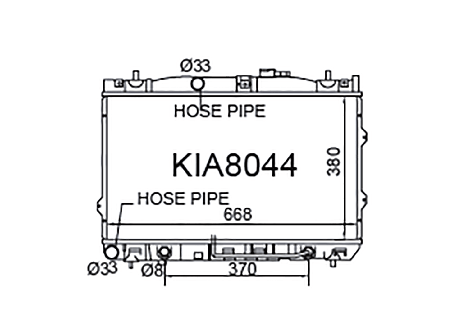 Fenix Cooling Radiator Kia Cerato LD Petrol 2003-2009 SR