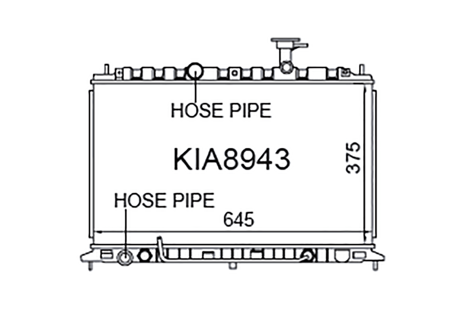 Fenix Cooling Radiator Kia Rio JB Petrol 2005-2011 SR