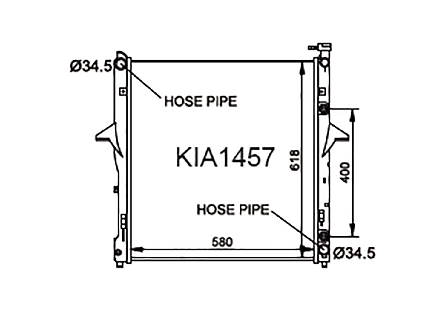 Fenix Cooling Radiator Kia Sorento BL 3.3L & 3.8L V6 2007-2009 SR