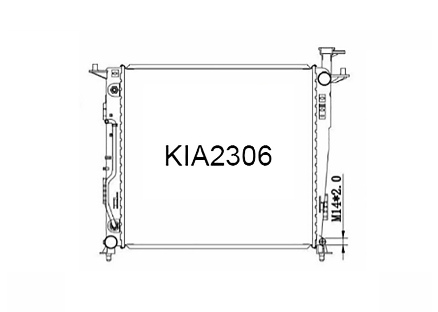 Fenix Cooling Radiator Kia Sorento UM 2.2L Diesel 2014-2020 SR