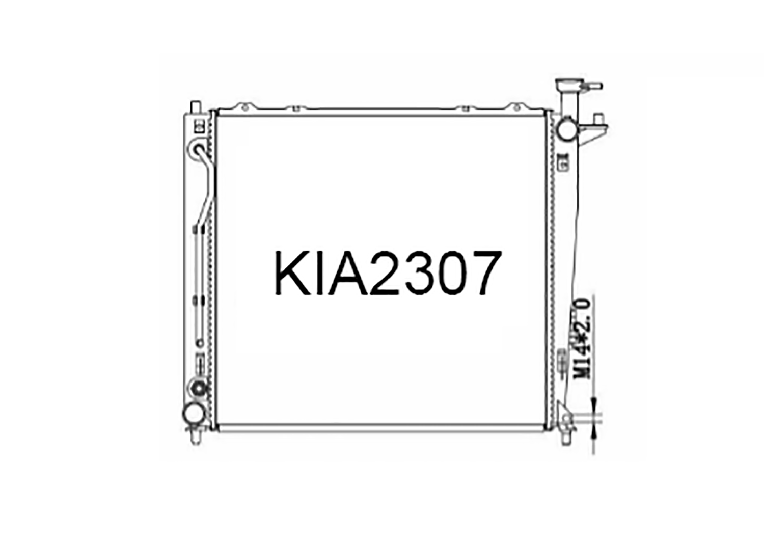 Fenix Cooling Radiator Kia Sorento XM Diesel 2009-2015 SR