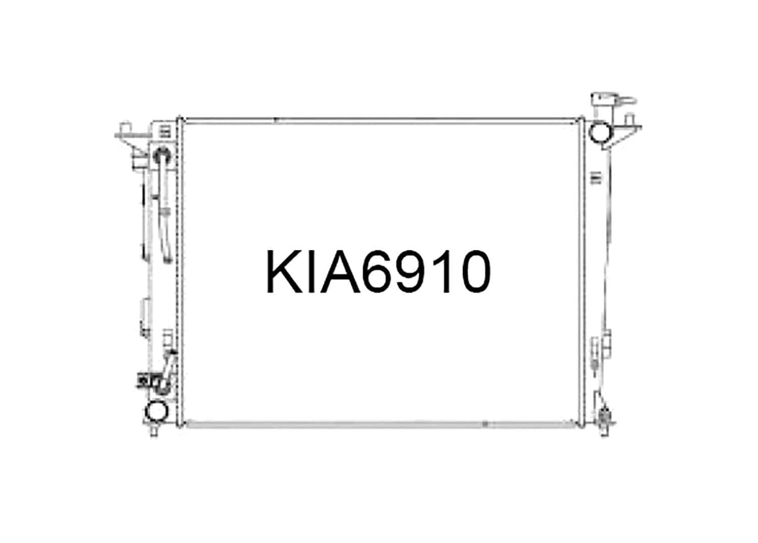 Fenix Cooling Radiator Kia Sportage SL Petrol 2010-2015 SR