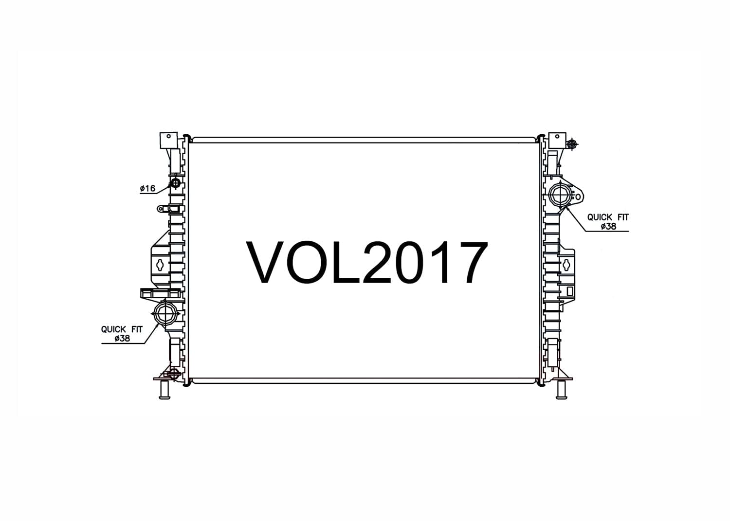 Fenix Cooling Radiator Land Rover Discovery Sport L550 & Evoque L538 2011-2018 SR