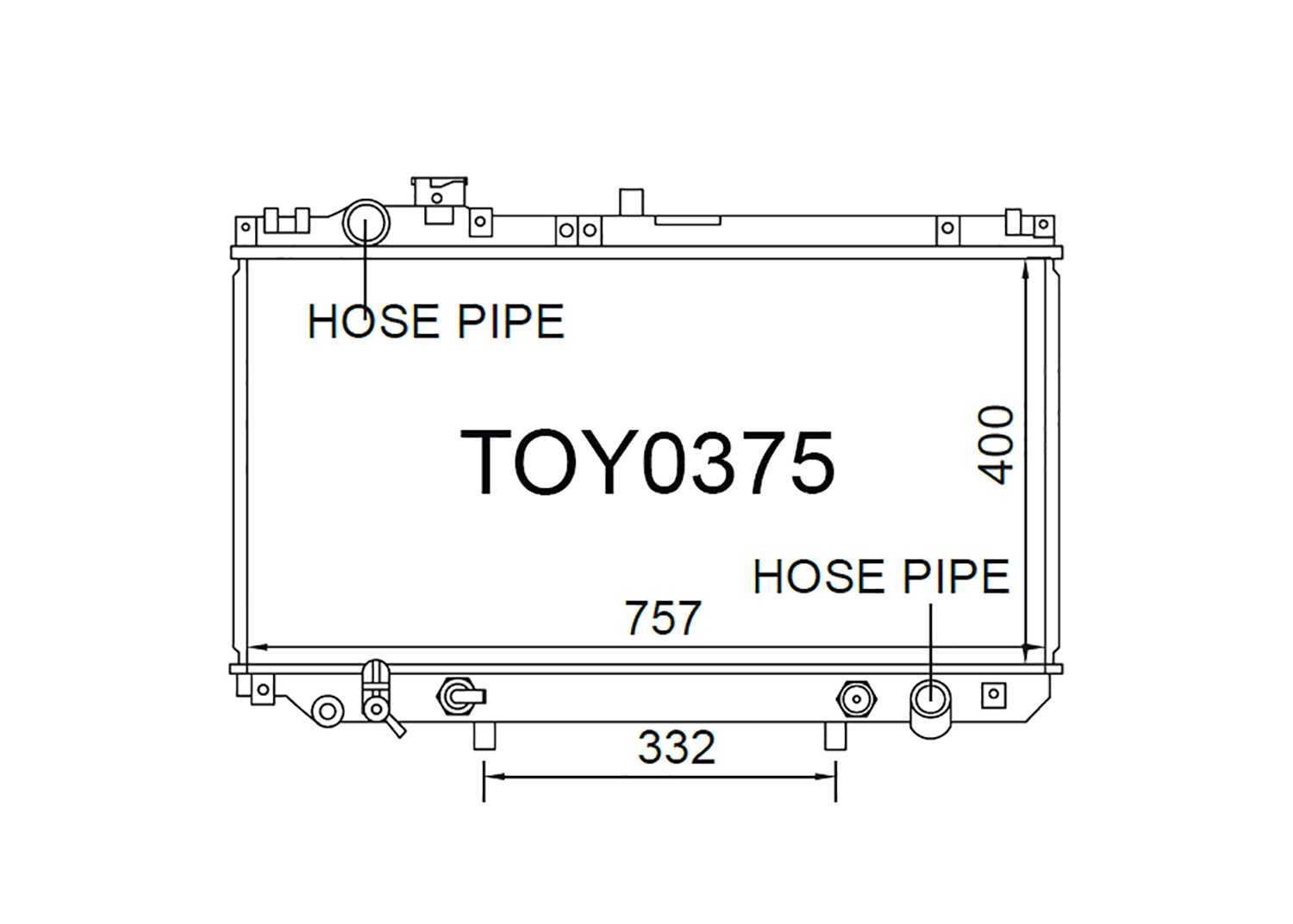 Fenix Cooling Radiator Lexus GS 300 & GS 400 S160 3.0L & 4.0L Petrol 1997-2004 SR