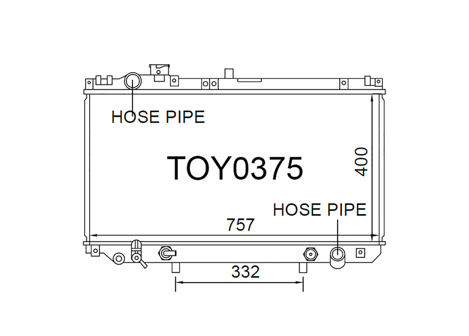 Fenix Cooling Radiator Lexus GS 300 & GS 400 S160 3.0L & 4.0L Petrol 1997-2004 SR