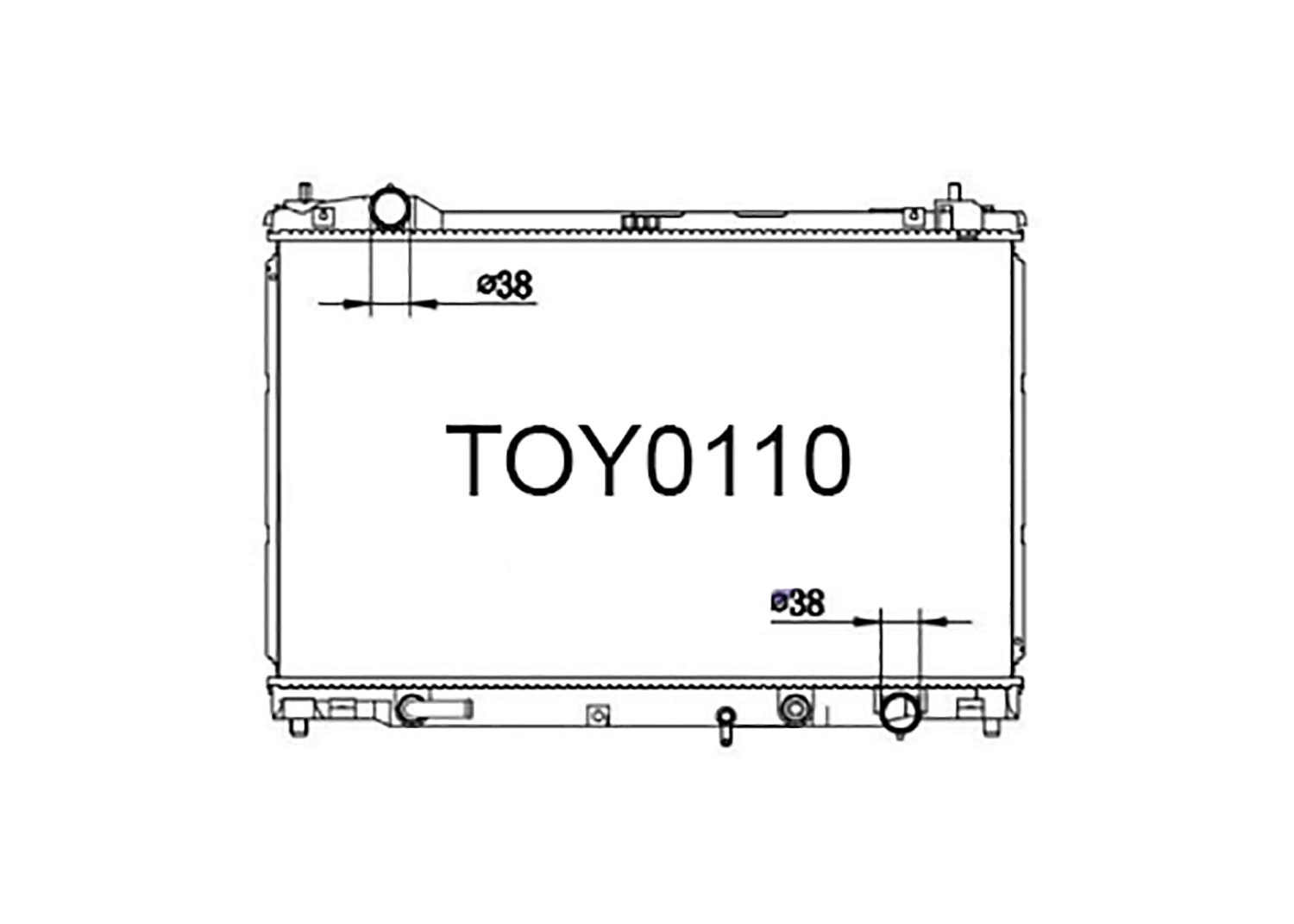 Fenix Cooling Radiator Lexus GS 450H L10 3.5L Hybrid 2012-2020 SR