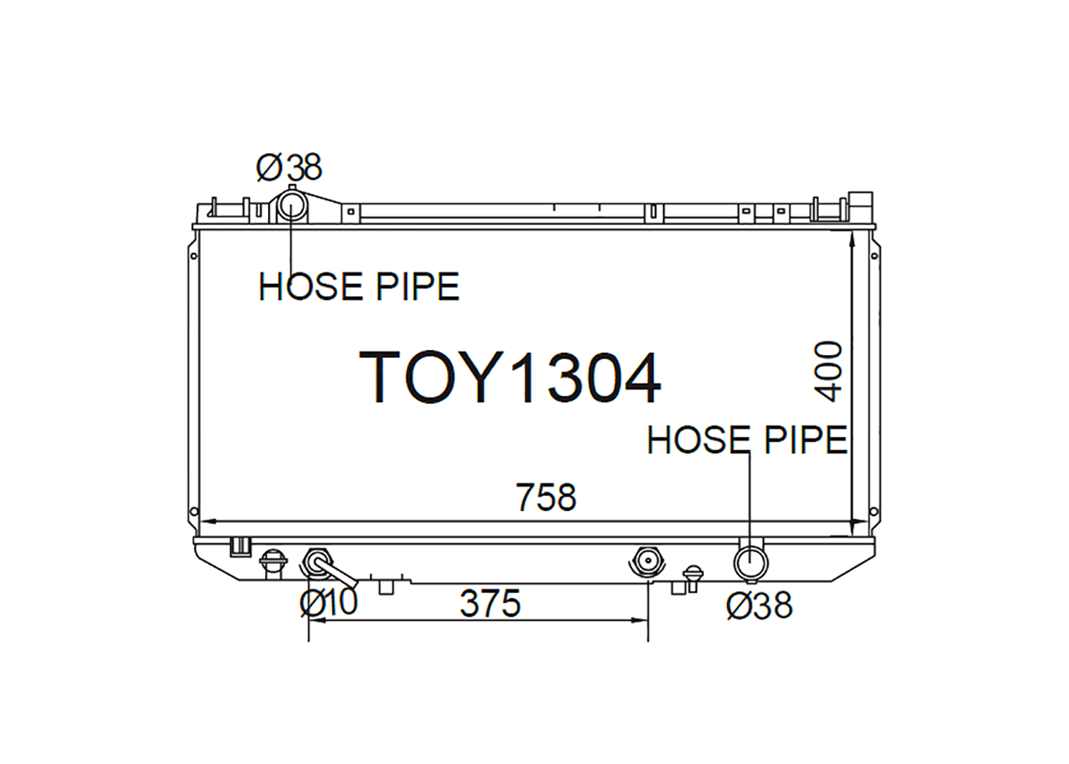 Fenix Cooling Radiator Lexus LS 400 UCF10 4.0L Petrol 1989-1994 SR