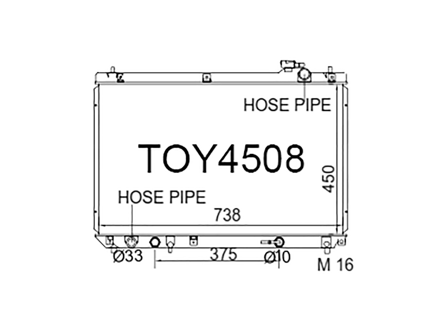 Fenix Cooling Radiator Lexus RX 300 MCU10 / MCU15 3.0L Petrol 1997-2000 SR