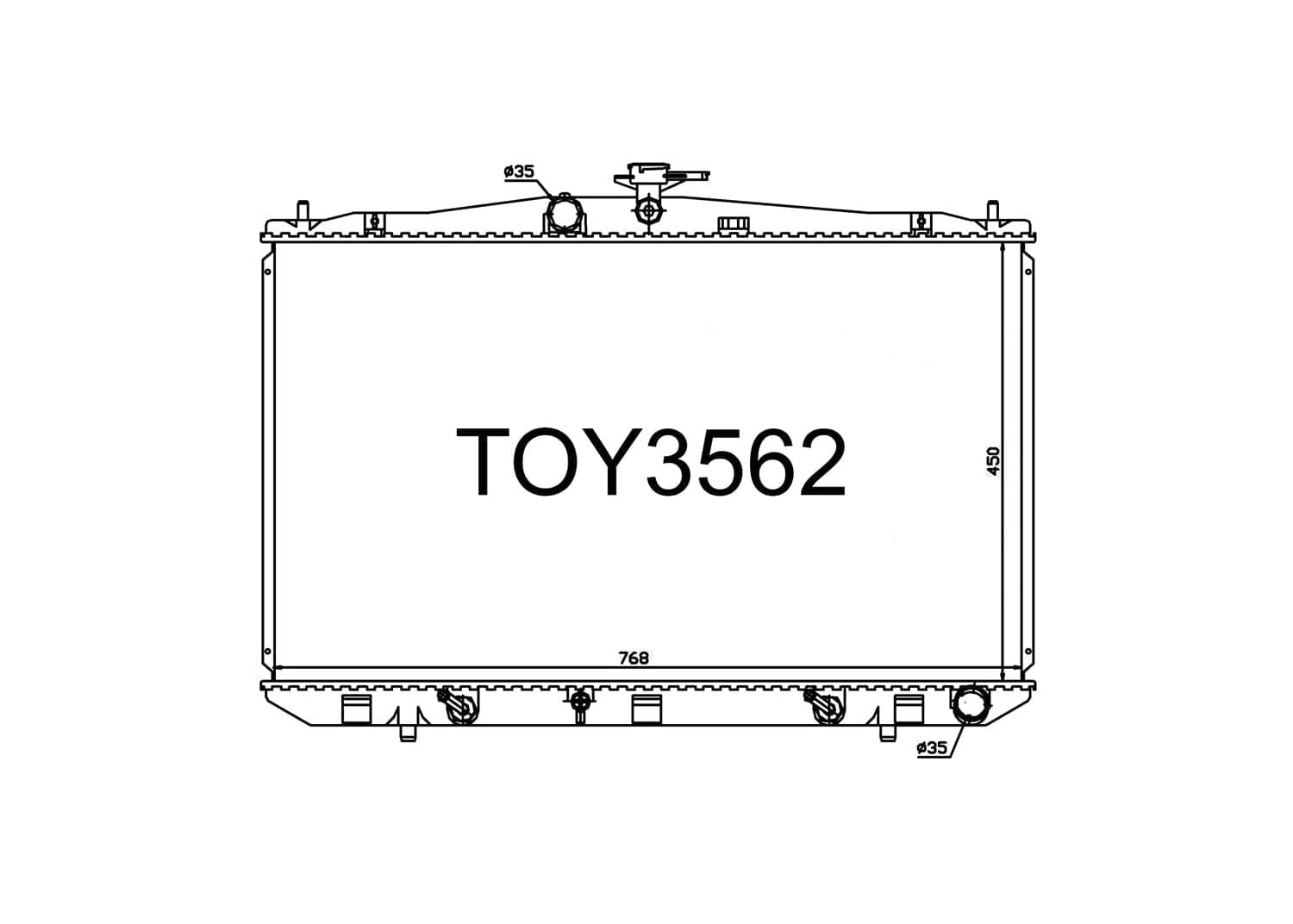 Fenix Cooling Radiator Lexus RX 350 & RX 450H 3.5L Petrol 2008-2015 SR