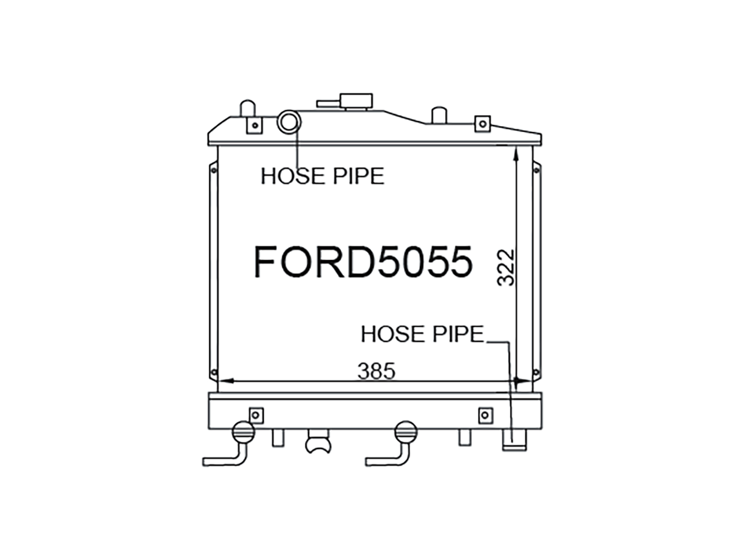 Fenix Cooling Radiator Mazda 121 DA 1.3L Petrol 1986-1990 SR
