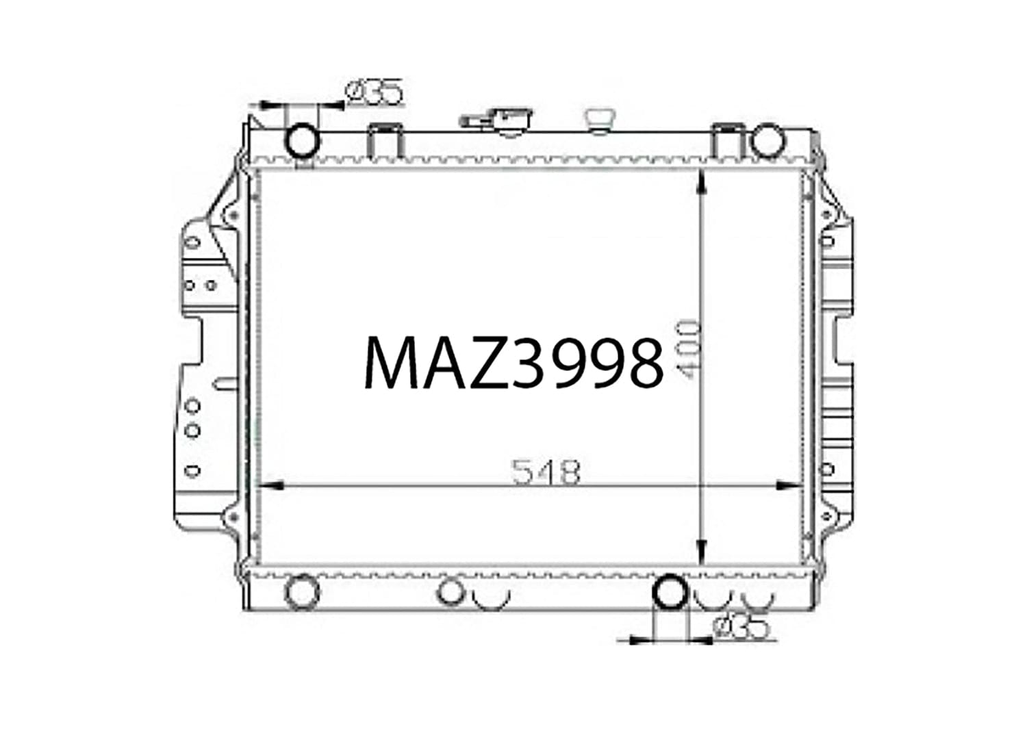 Fenix Cooling Radiator Mazda B-Series / Bravo Petrol & Diesel 1985-1992 SR