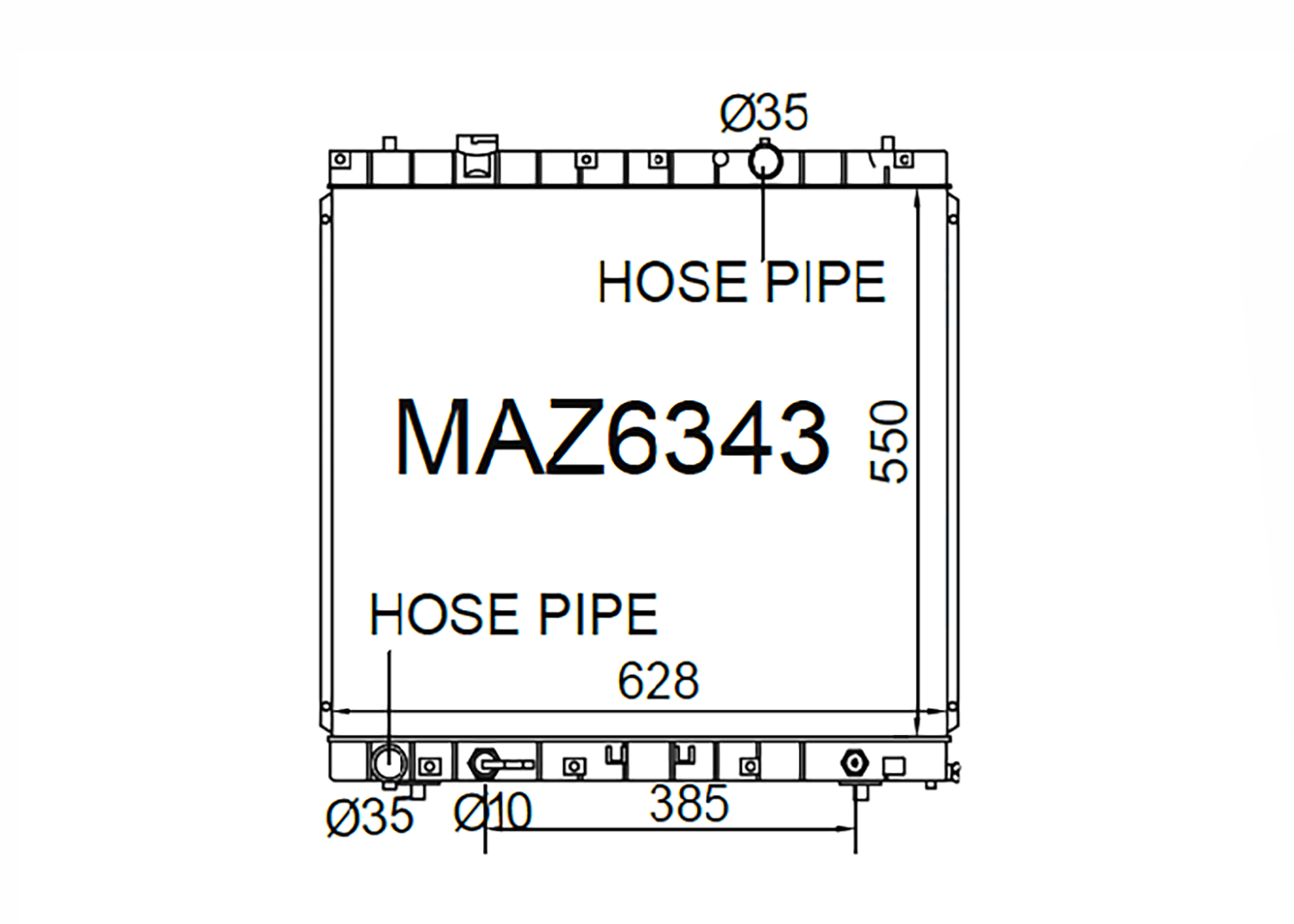 Fenix Cooling Radiator Mazda Bongo Friendee / Ford Freda Petrol & Diesel 1995-2005 SR