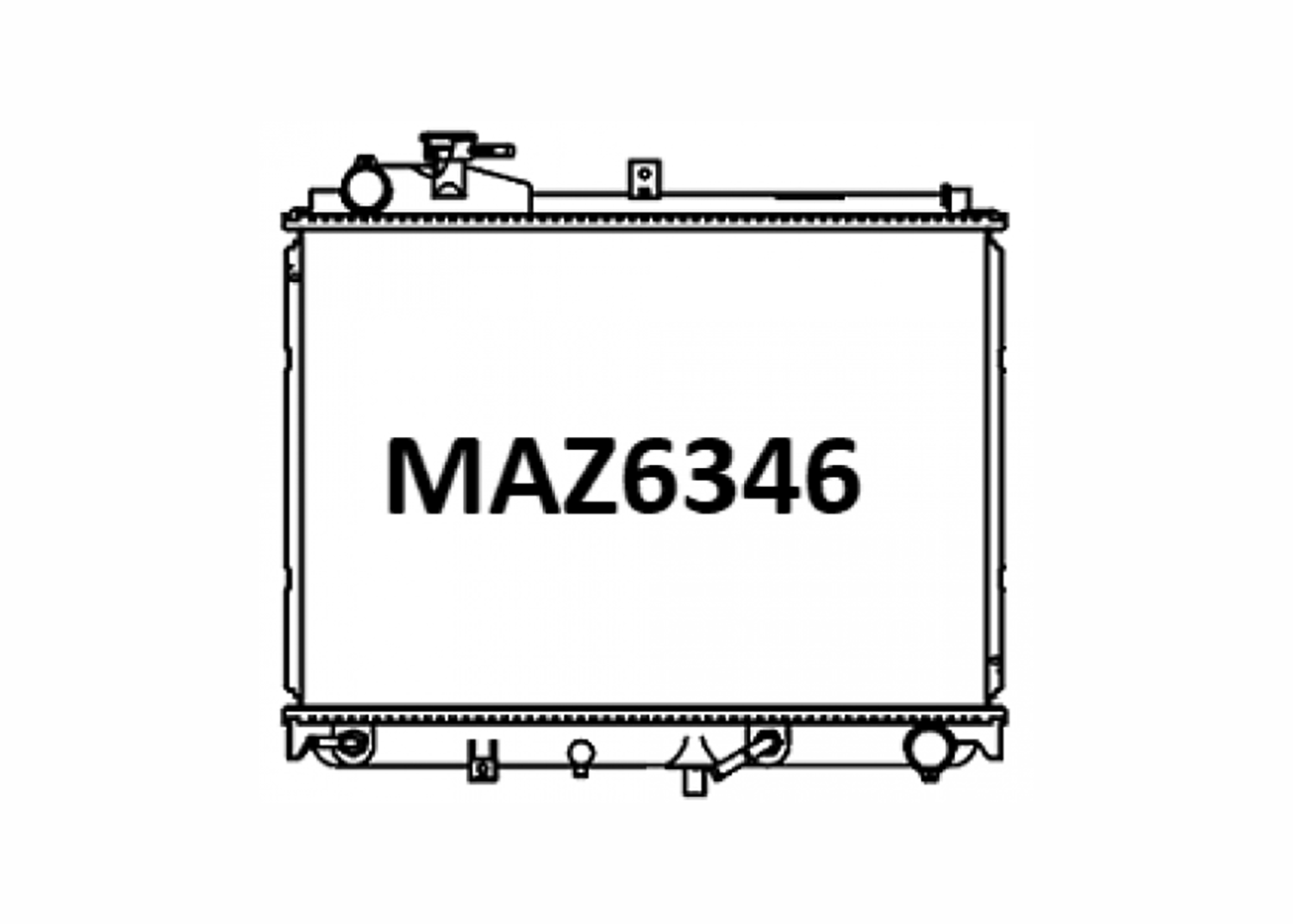 Fenix Cooling Radiator Mazda Bongo SK 2.0L Diesel 2007-2020 SR