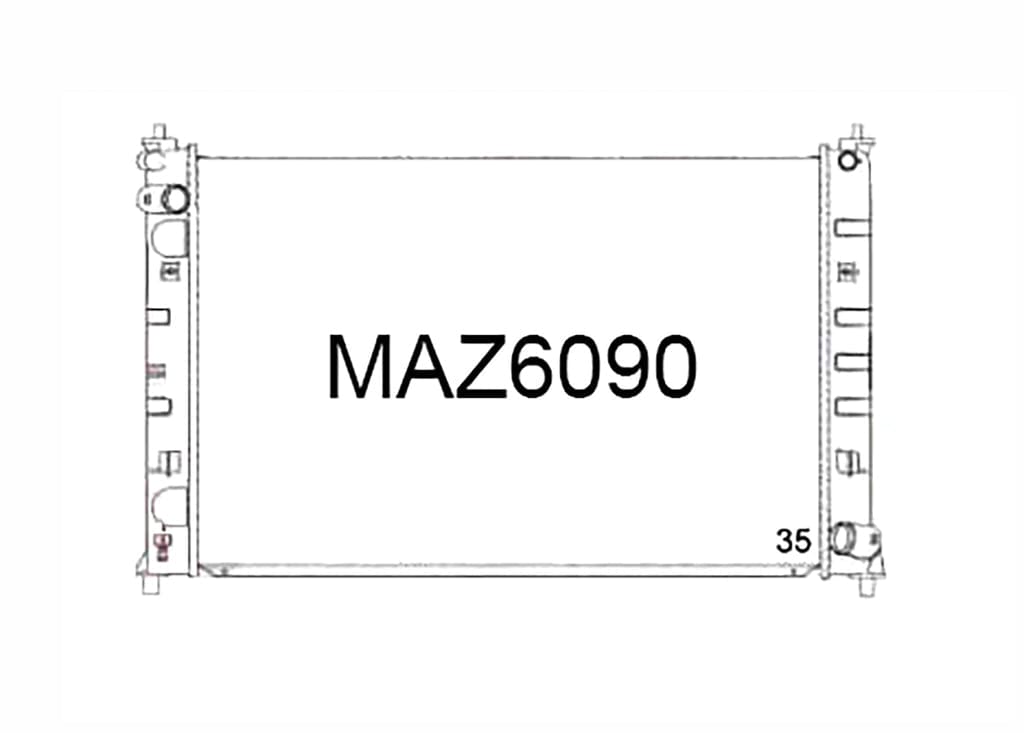 Fenix Cooling Radiator Mazda MPV LW 2.3L 4Cyl Petrol 2002-2006 SR
