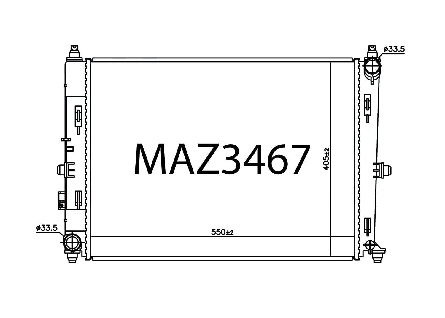 Fenix Cooling Radiator Mazda MX-5 / Miata ND 2015- SR