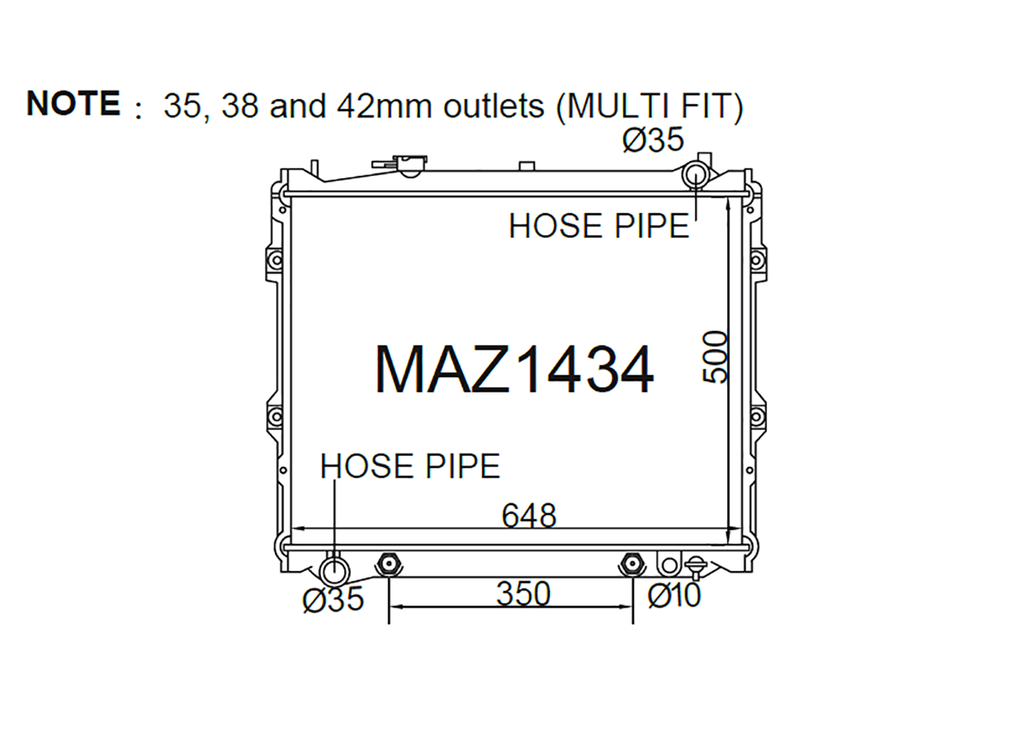 Fenix Cooling Radiator Mazda Sentia / 929 HE V6 Petrol 1995-1999 SR