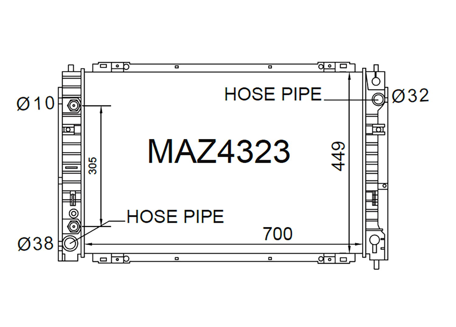 Fenix Cooling Radiator Mazda Tribute EP 3.0L V6 2001-2006 SR
