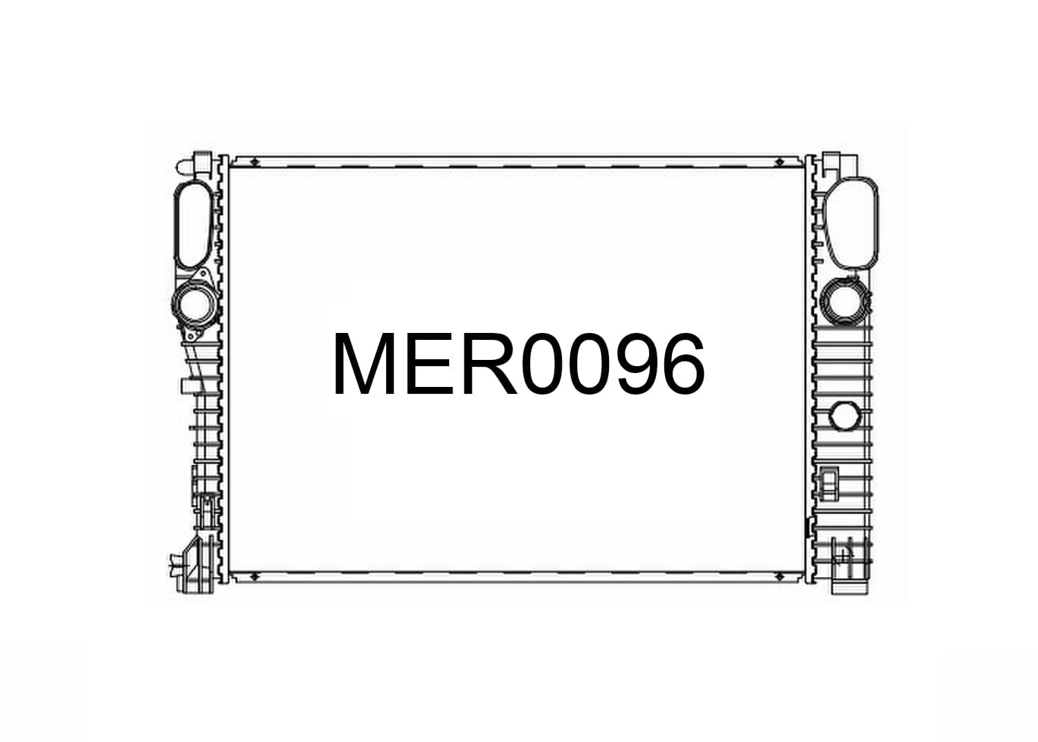 Fenix Cooling Radiator Mercedes CLS Class C219 Petrol & E Class W211 Petrol & Diesel 2002-2010 SR