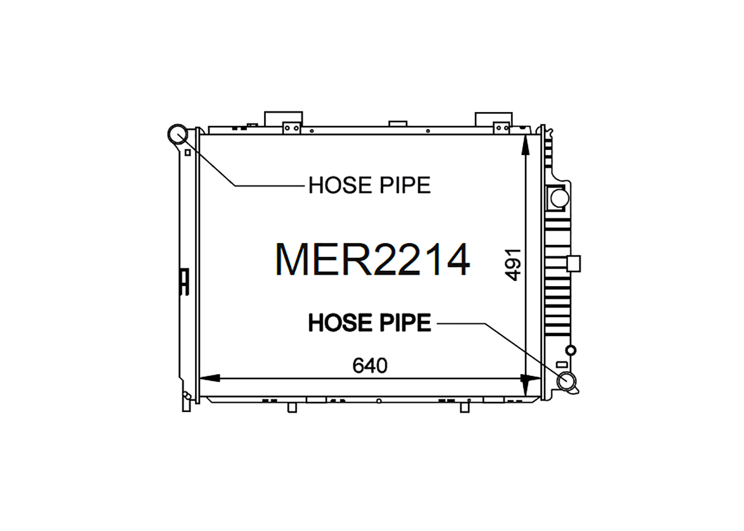 Fenix Cooling Radiator Mercedes E Class 270 CDI 2.7L Diesel W210 1999-2003 SR