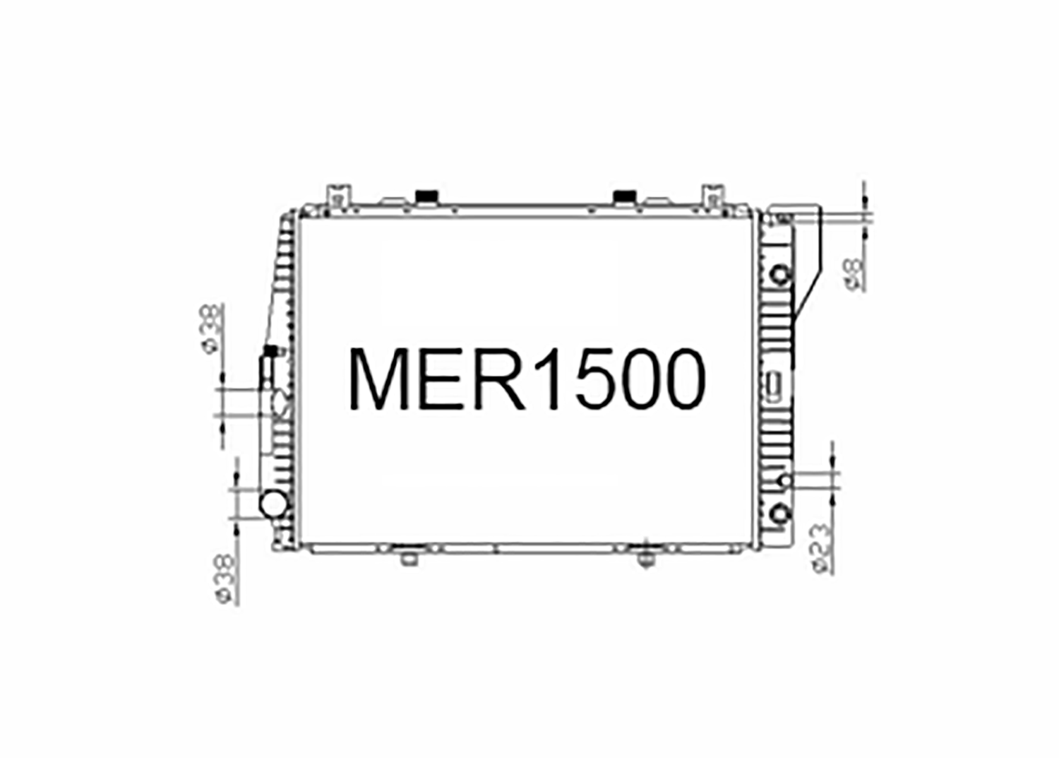 Fenix Cooling Radiator Mercedes S Class 300 W140 3.2L Petrol 1991-1992 SR