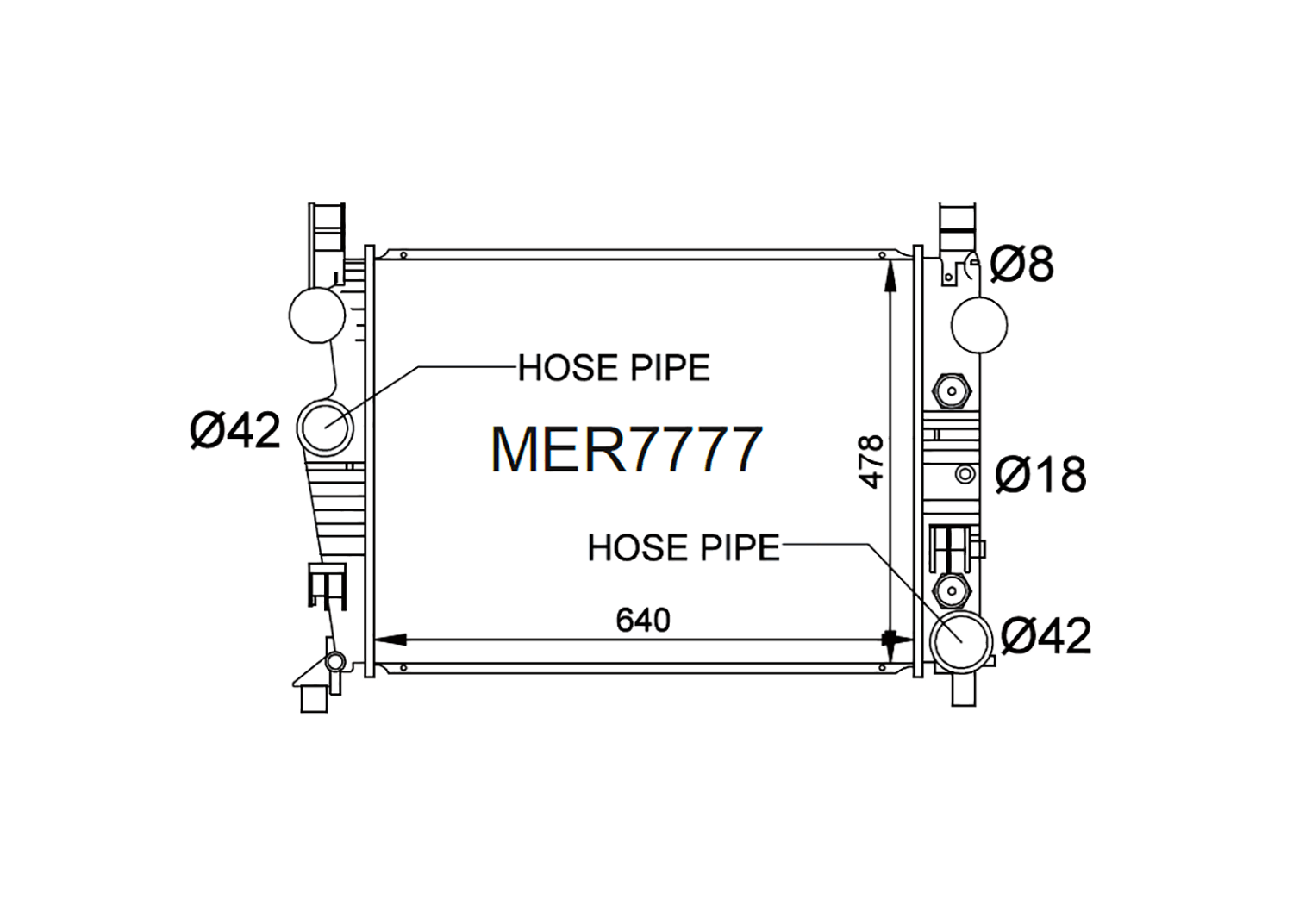 Fenix Cooling Radiator Mercedes S Class 430 / 500 W220 Petrol 1998-1999 SR