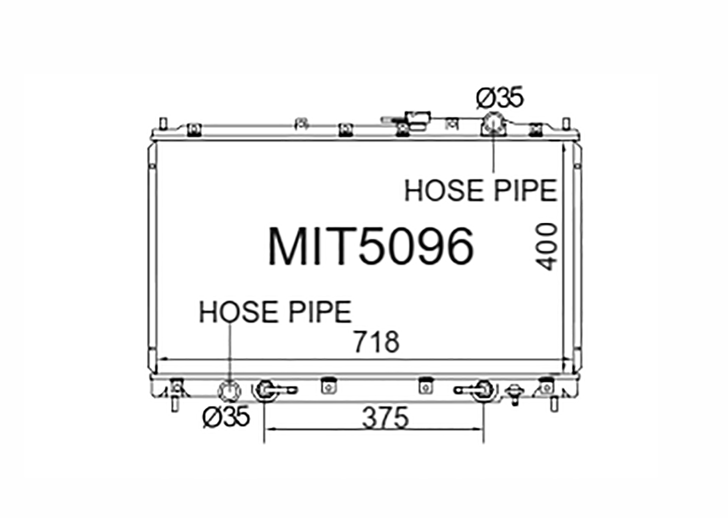 Fenix Cooling Radiator Mitsubishi Diamante / Magna TE - TW Petrol 1996-2005 SR